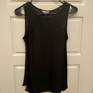 NAKED ZEBRA silk top. Black in color. Size Small.